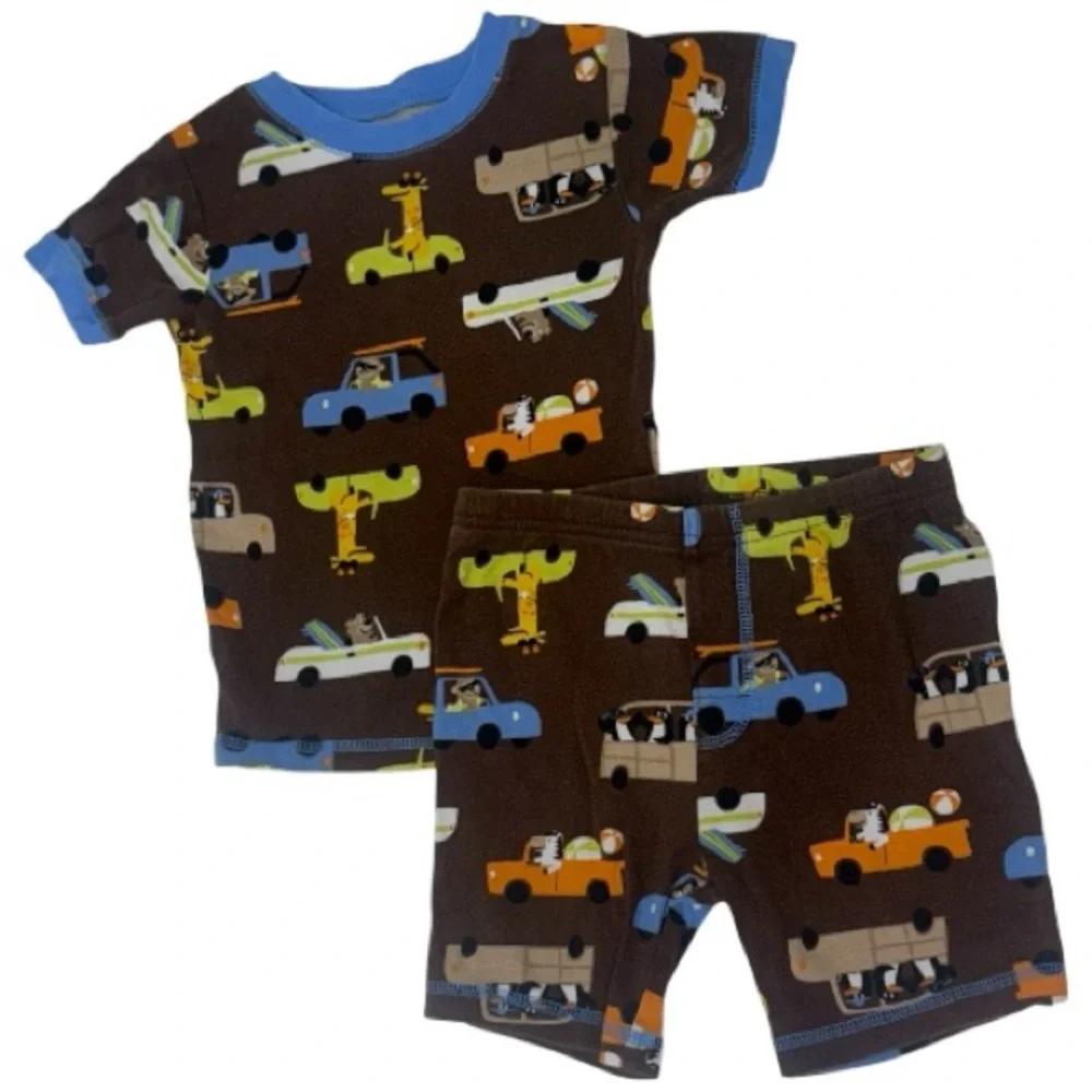 Carter's Brown and Blue Vehicle Print Set